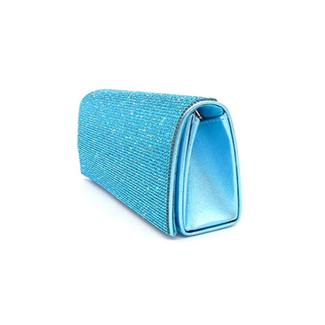 Bling Solid Evening Clutch Crossbody Bag - Madeline Love - Flyclothing LLC