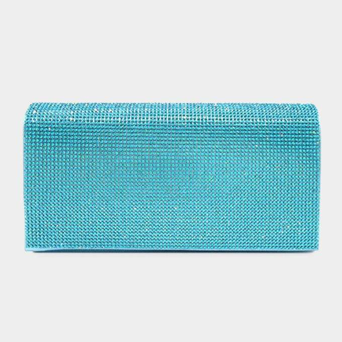 Bling Solid Evening Clutch Crossbody Bag - Madeline Love - Flyclothing LLC