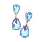 Double Teardrop Link Dangle Evening Earrings - Madeline Love - Flyclothing LLC