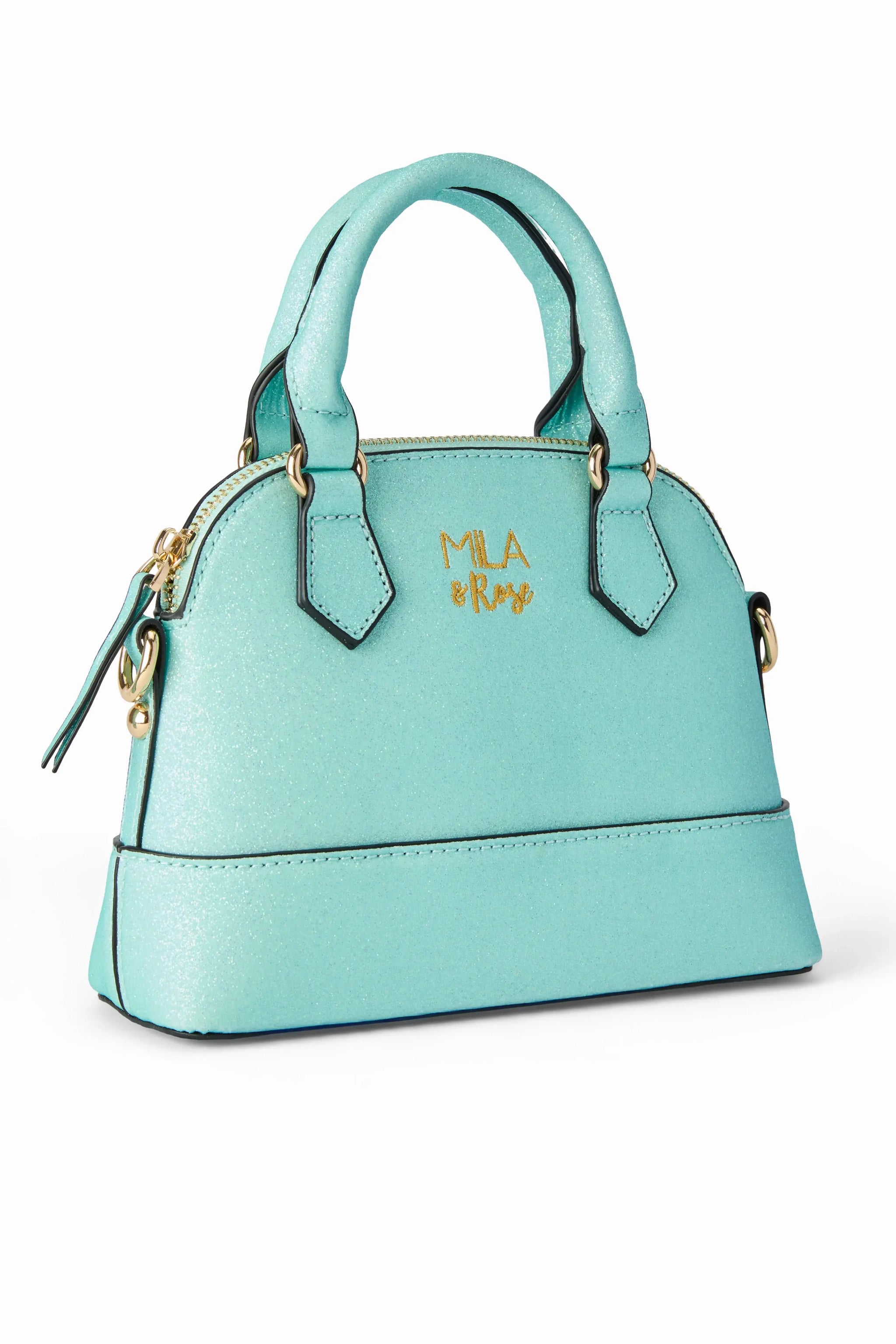 Aqua Glitter Girl's Crossbody Purse - Mila & Rose ® - Flyclothing LLC