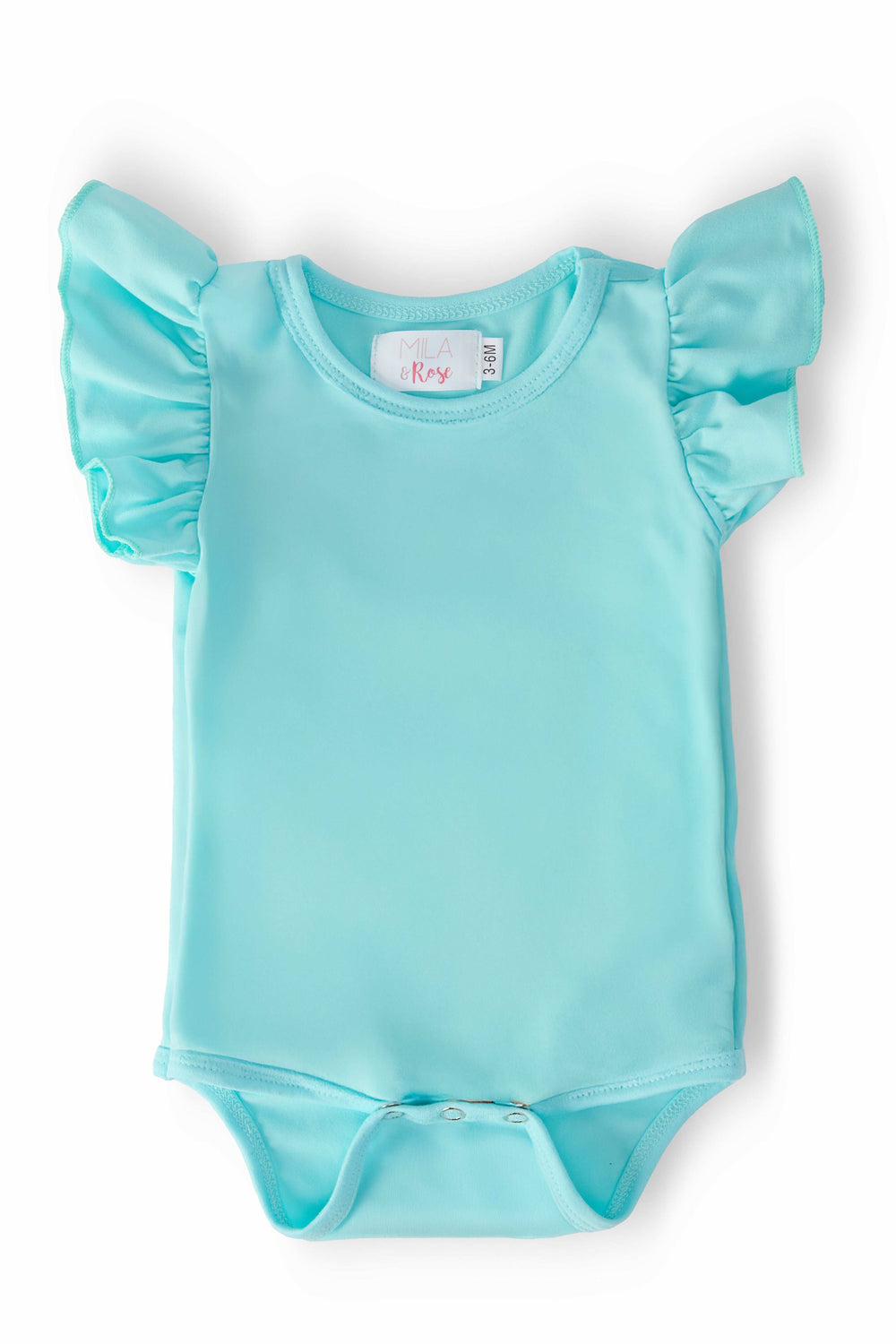 Aqua S/S Flutter Bodysuit - Mila & Rose ® - Flyclothing LLC