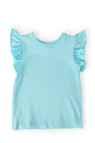 Aqua S/S Ruffle Tee
