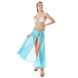 Solid Beach Wrap Skirt - Madeline Love - Flyclothing LLC
