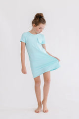 Aqua T-Shirt Dress - Mila & Rose ® - Flyclothing LLC