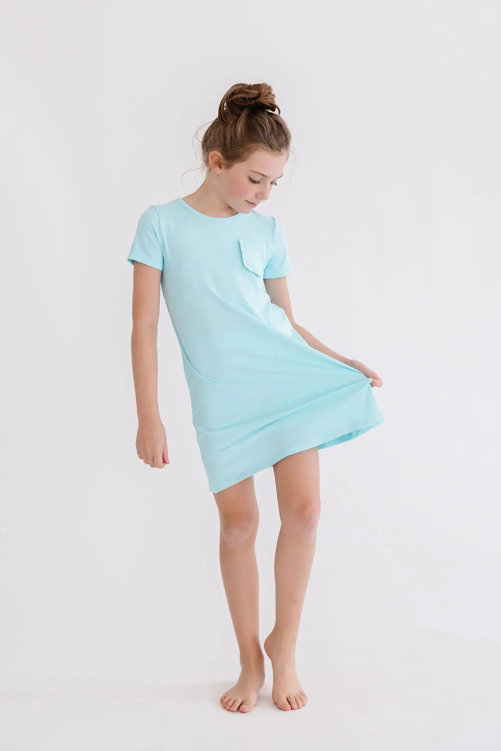 Aqua T-Shirt Dress - Mila & Rose ® - Flyclothing LLC