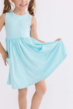 Aqua Tank Pocket Twirl Dress - Mila & Rose ® - Flyclothing LLC