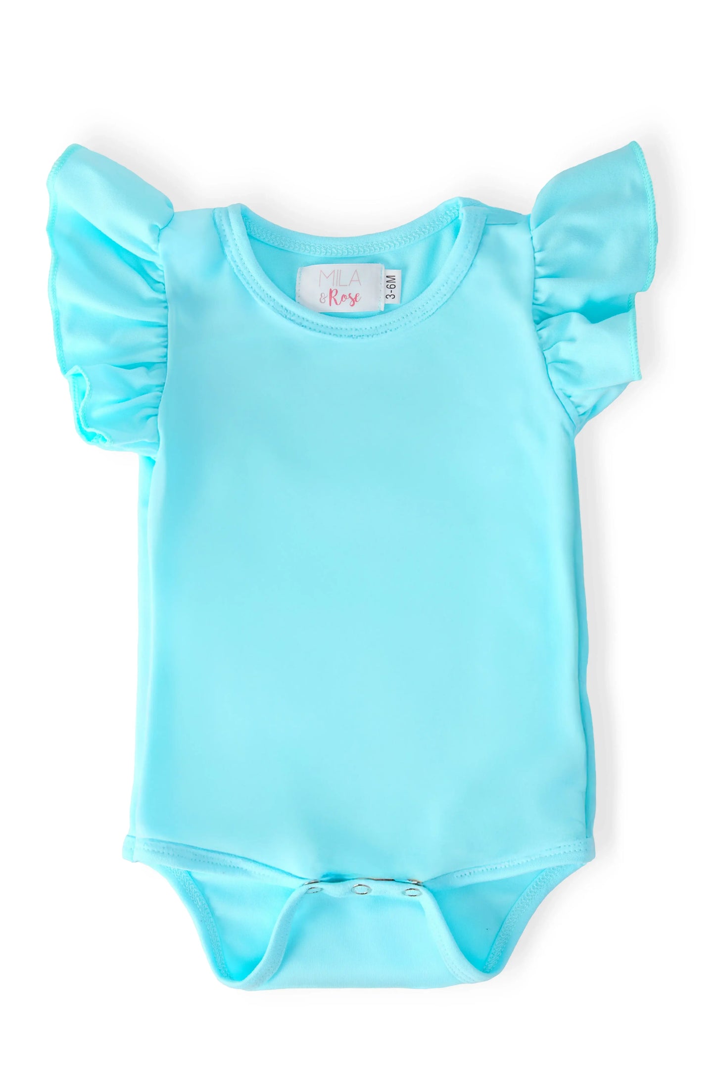 Aqua S/S Flutter Bodysuit - Mila & Rose ® - Flyclothing LLC