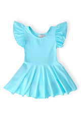 Aqua S/S Twirl Leotard - Mila & Rose ® - Flyclothing LLC