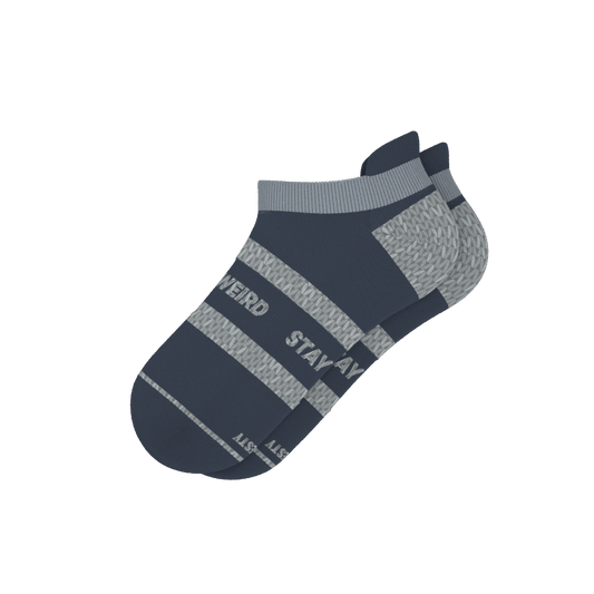The Arctic | Navy and Grey Heel Hammock™ Ankle Socks - Shinesty
