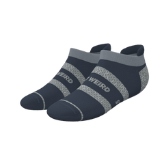 The Arctic | Navy and Grey Heel Hammock™ Ankle Socks - Shinesty