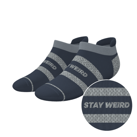 The Arctic | Navy and Grey Heel Hammock™ Ankle Socks - Shinesty