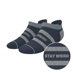 The Arctic | Navy and Grey Heel Hammock™ Ankle Socks - Shinesty