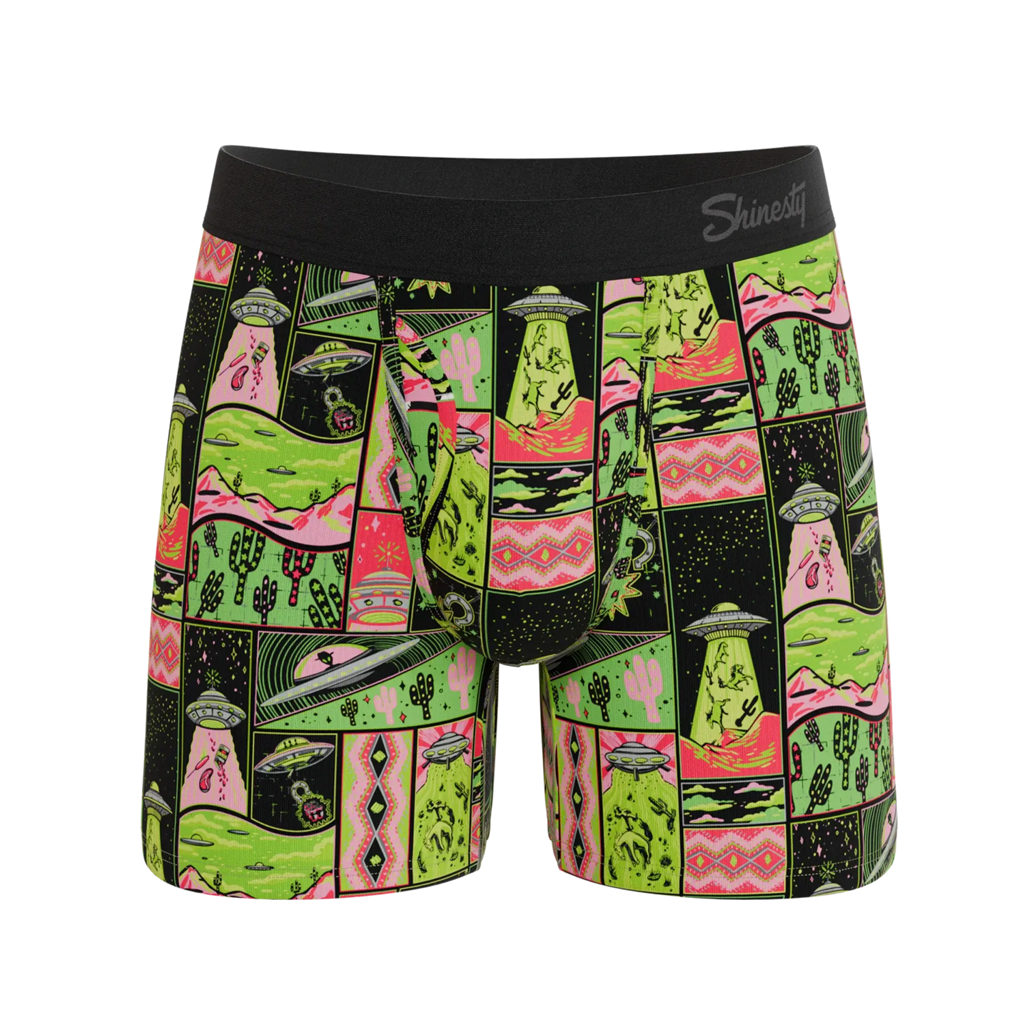 The Area 51 | Retro-Futuristic Alien Ball Hammock® Magnum Big Pouch Underwear - Shinesty - Flyclothing LLC