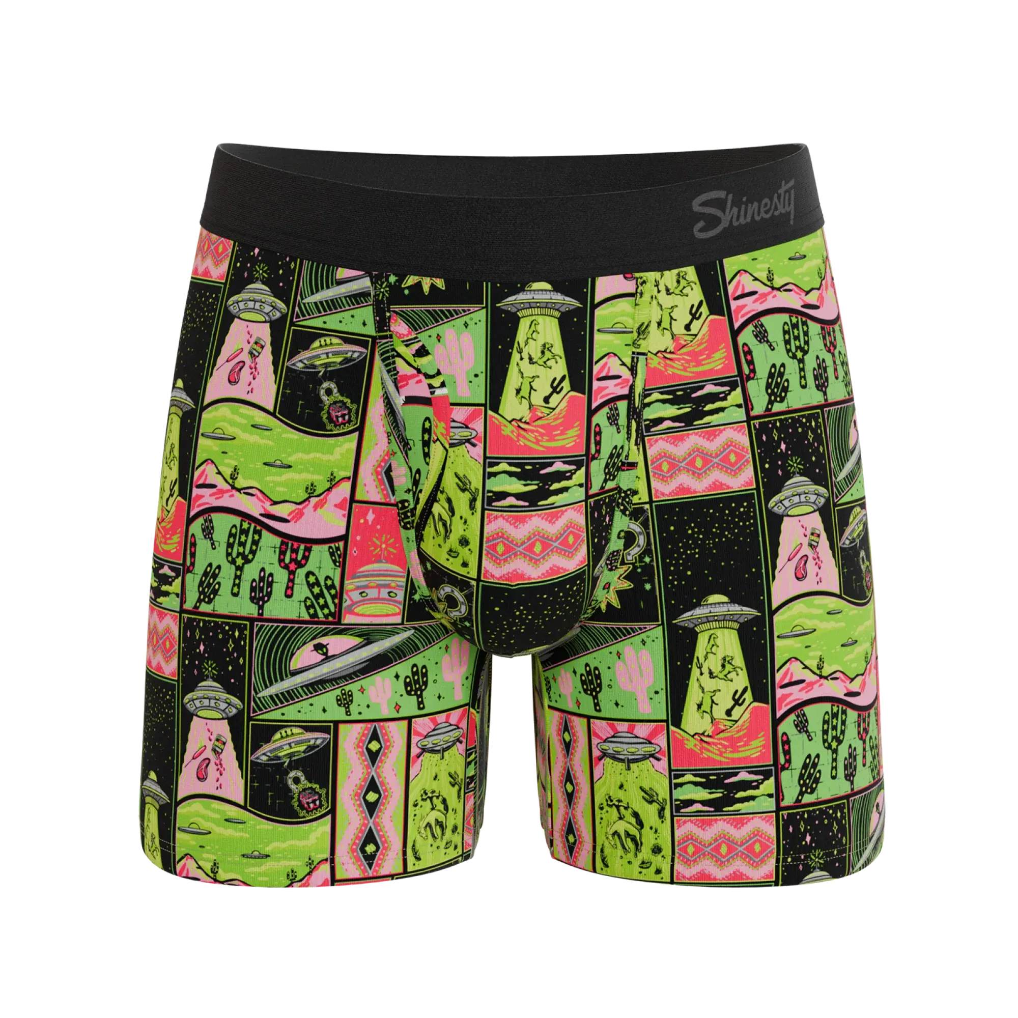 The Area 51 | Retro-Futuristic Alien Ball Hammock® Magnum Big Pouch Underwear - Shinesty - Flyclothing LLC