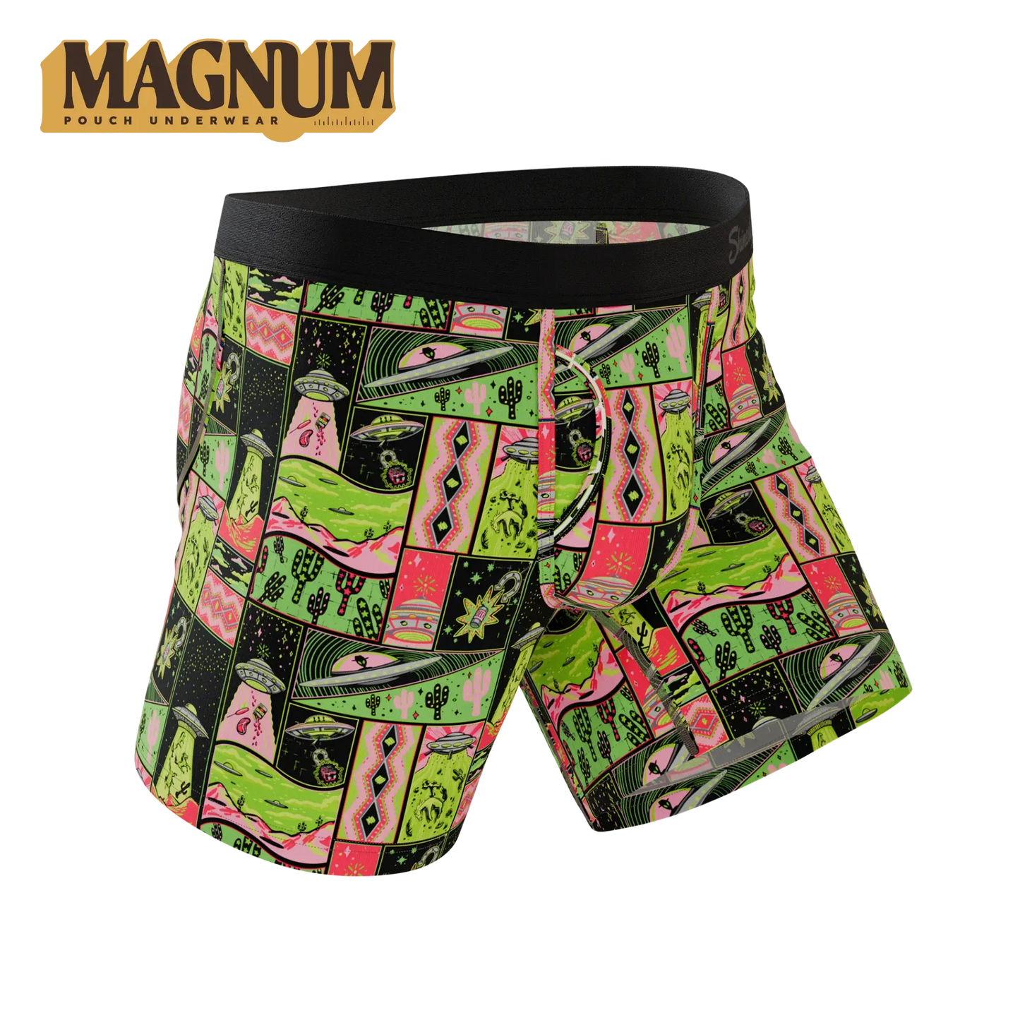 The Area 51 | Retro-Futuristic Alien Ball Hammock® Magnum Big Pouch Underwear - Shinesty - Flyclothing LLC