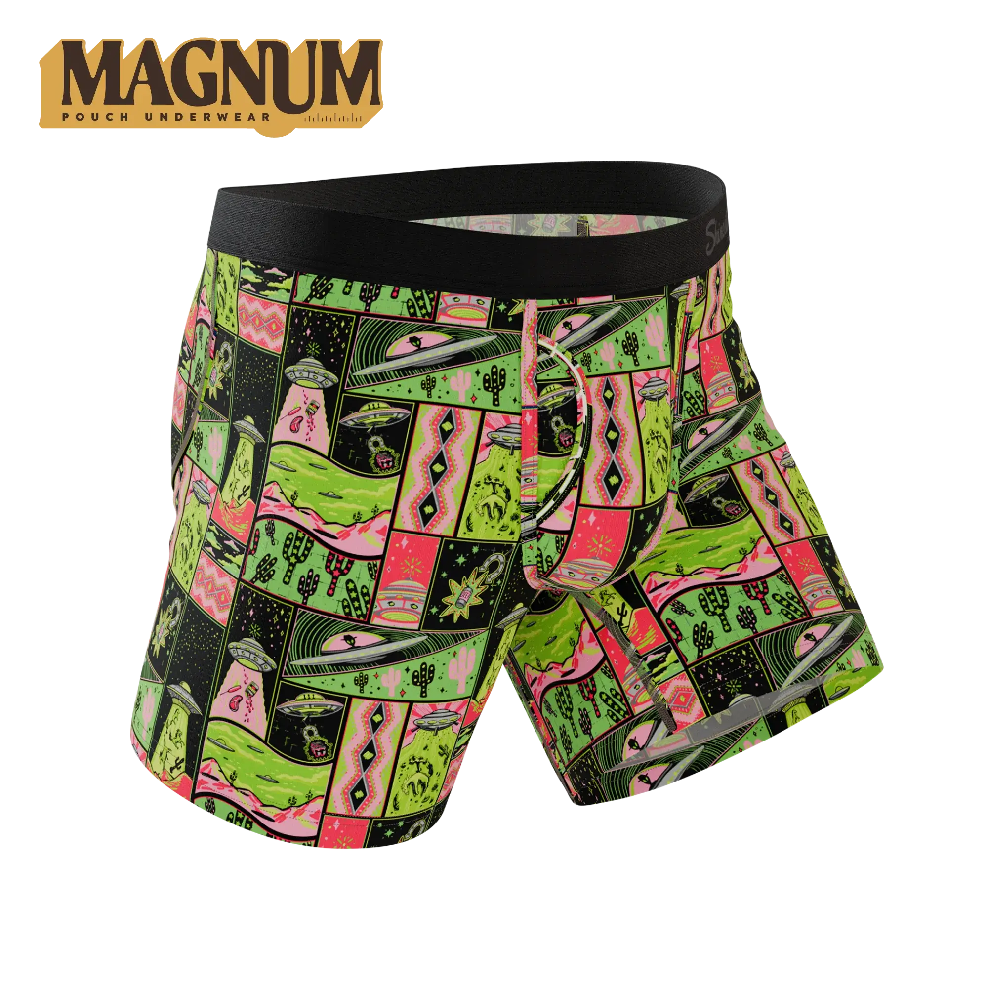 The Area 51 | Retro-Futuristic Alien Ball Hammock® Magnum Big Pouch Underwear - Shinesty - Flyclothing LLC