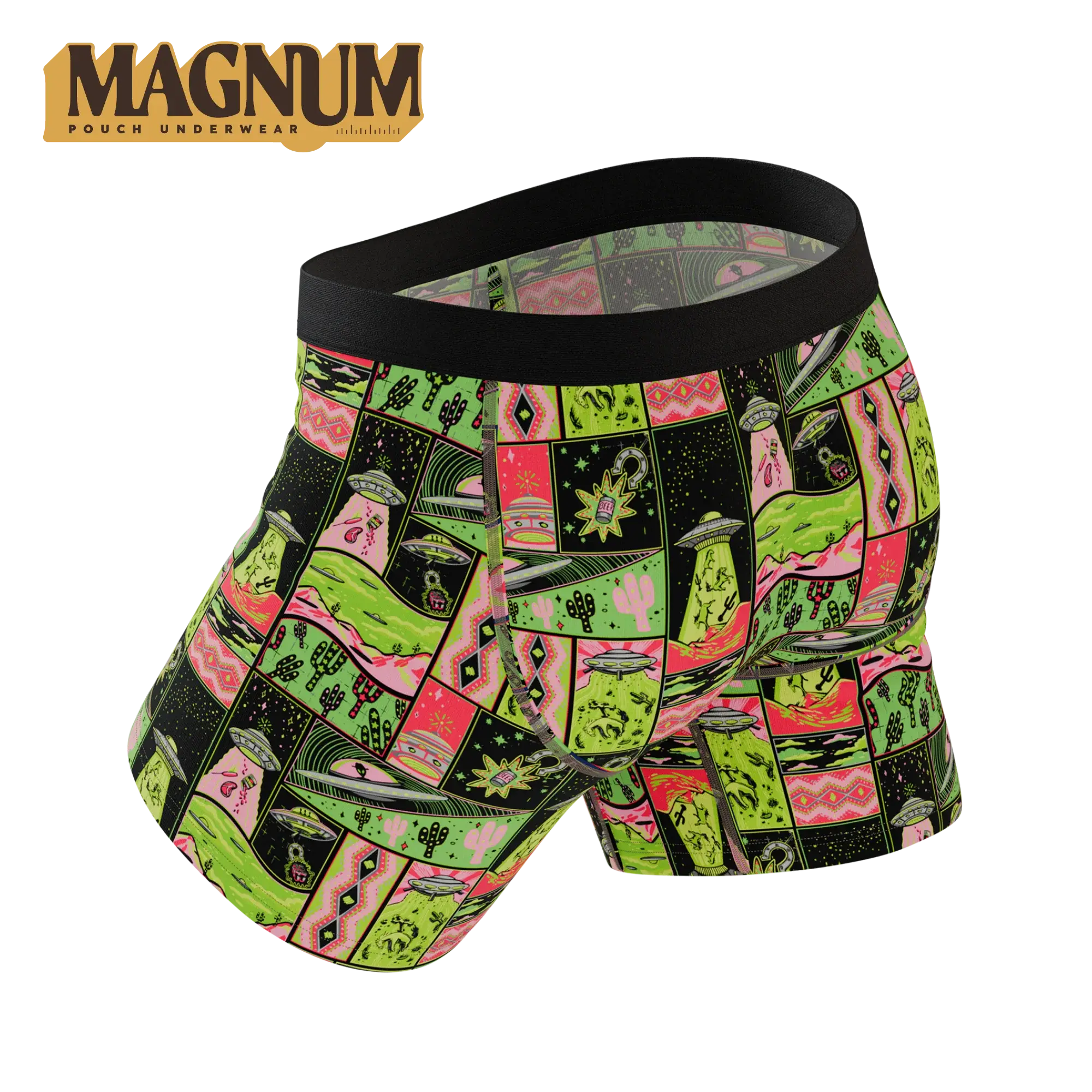 The Area 51 | Retro-Futuristic Alien Ball Hammock® Magnum Big Pouch Underwear - Shinesty - Flyclothing LLC