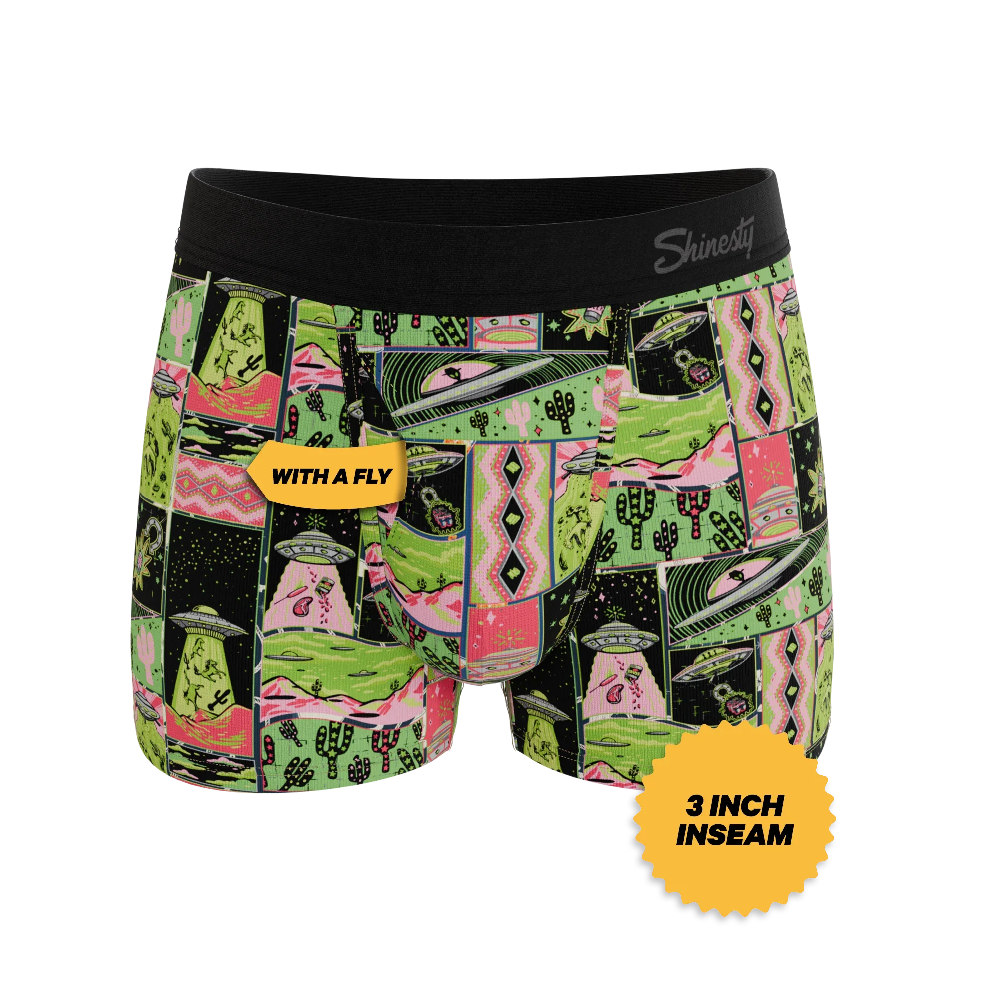The Area 51 | Retro-Futuristic Alien Ball Hammock® Pouch Trunks Underwear - Shinesty - Flyclothing LLC