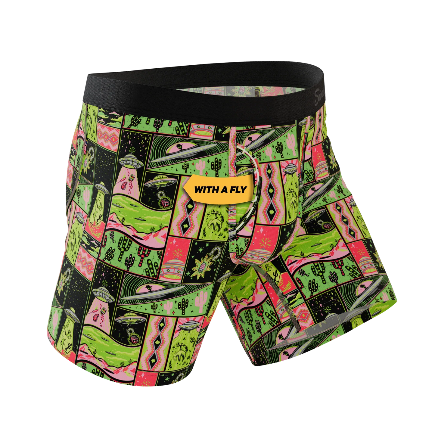 The Area 51 | Retro-Futuristic Alien Ball Hammock® Pouch Underwear With Fly - Shinesty - Flyclothing LLC