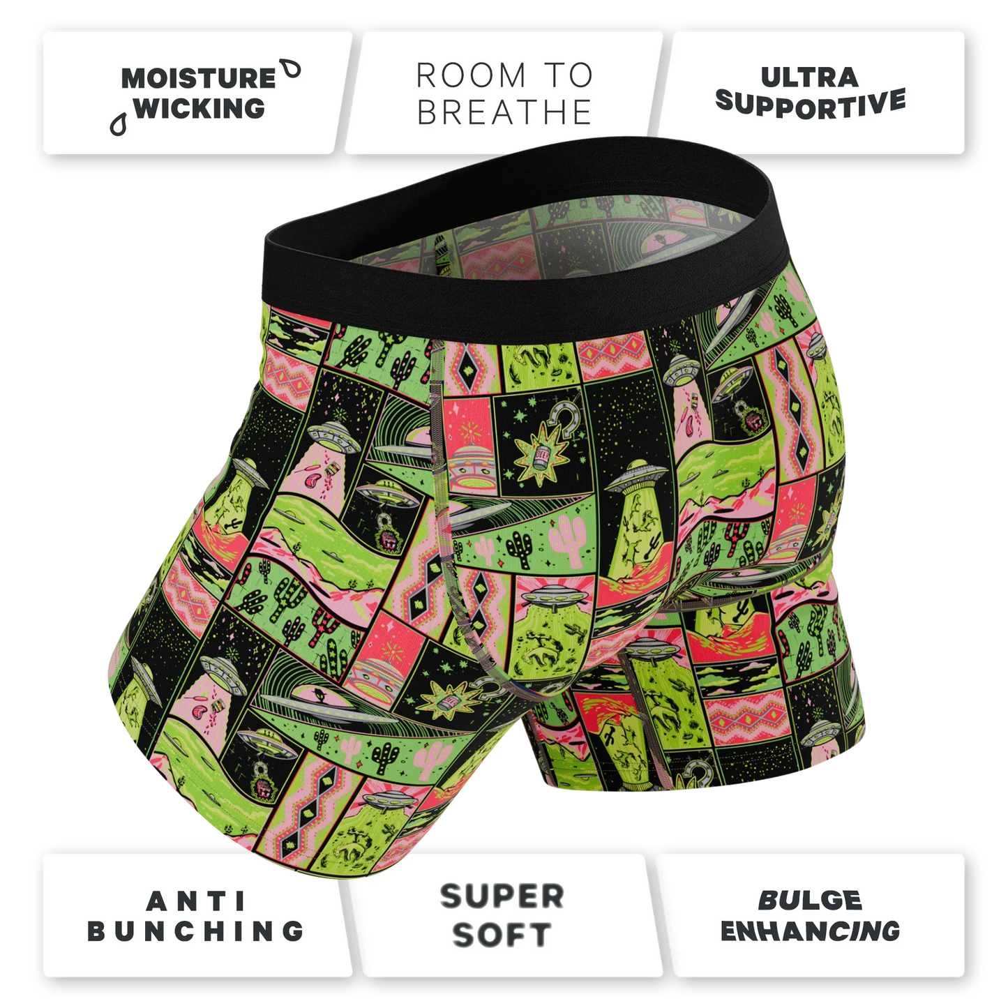 The Area 51 | Retro-Futuristic Alien Ball Hammock® Pouch Underwear - Shinesty - Flyclothing LLC