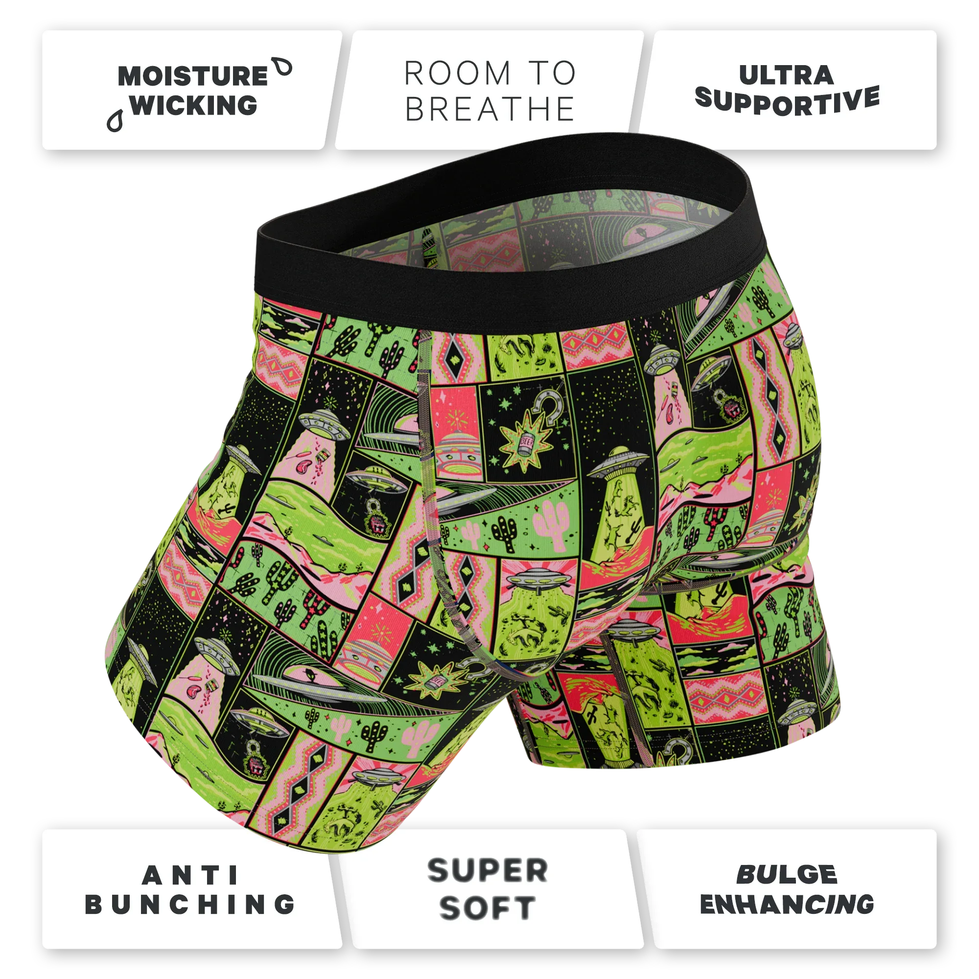 The Area 51 | Retro-Futuristic Alien Ball Hammock® Pouch Underwear - Shinesty - Flyclothing LLC