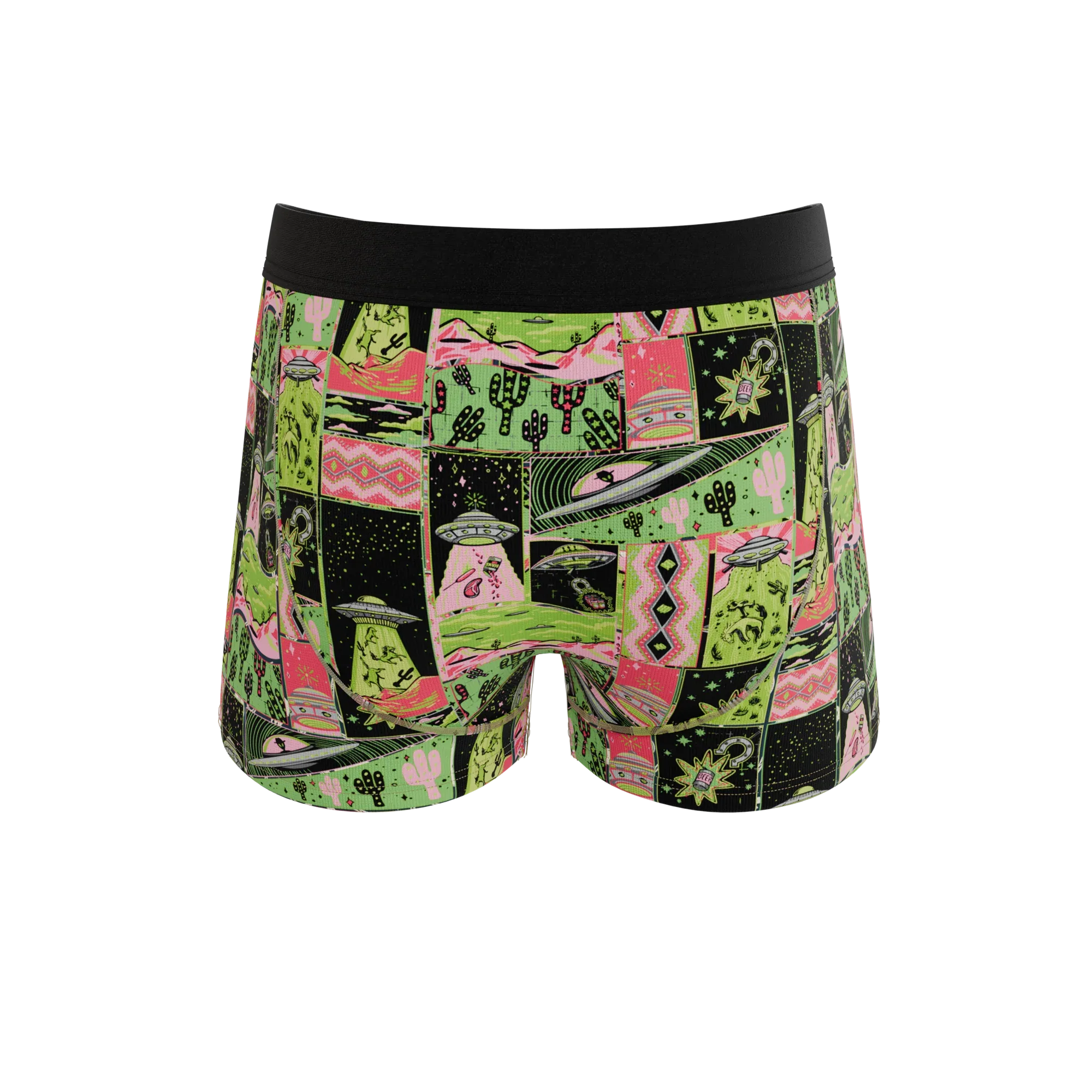 The Area 51 | Retro-Futuristic Alien Ball Hammock® Pouch Trunks Underwear - Shinesty - Flyclothing LLC