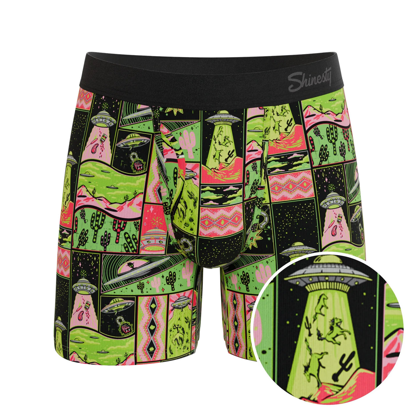 The Area 51 | Retro-Futuristic Alien Ball Hammock® Pouch Underwear With Fly - Shinesty - Flyclothing LLC