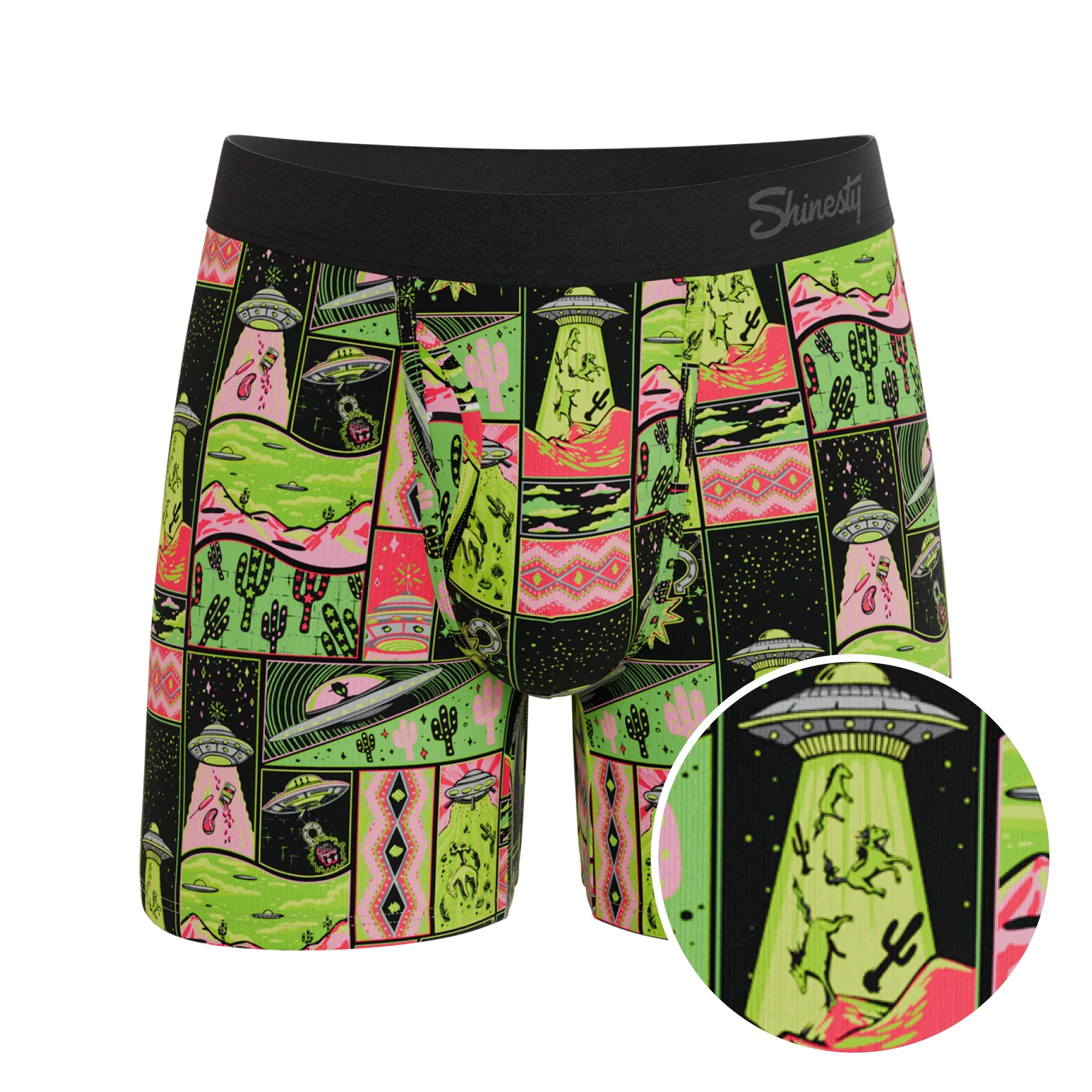 The Area 51 | Retro-Futuristic Alien Ball Hammock® Pouch Underwear With Fly - Shinesty - Flyclothing LLC