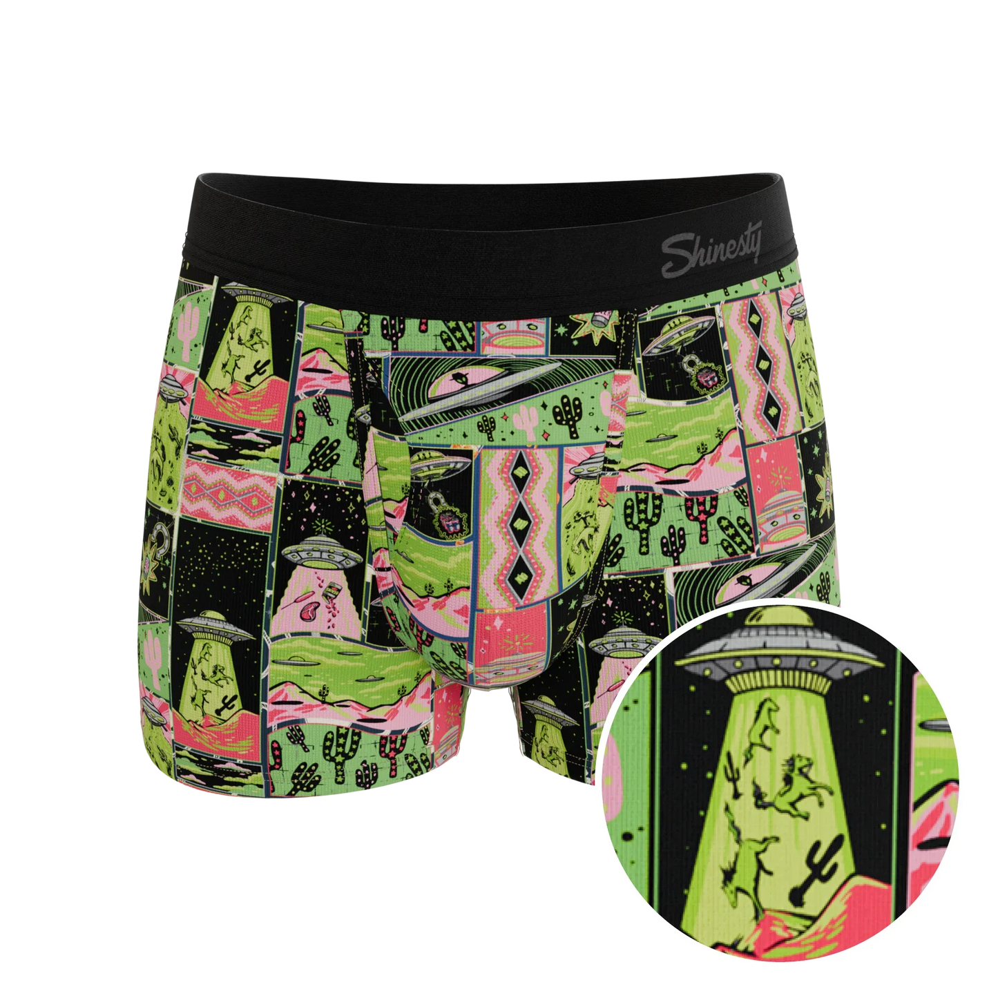 The Area 51 | Retro-Futuristic Alien Ball Hammock® Pouch Trunks Underwear - Shinesty - Flyclothing LLC