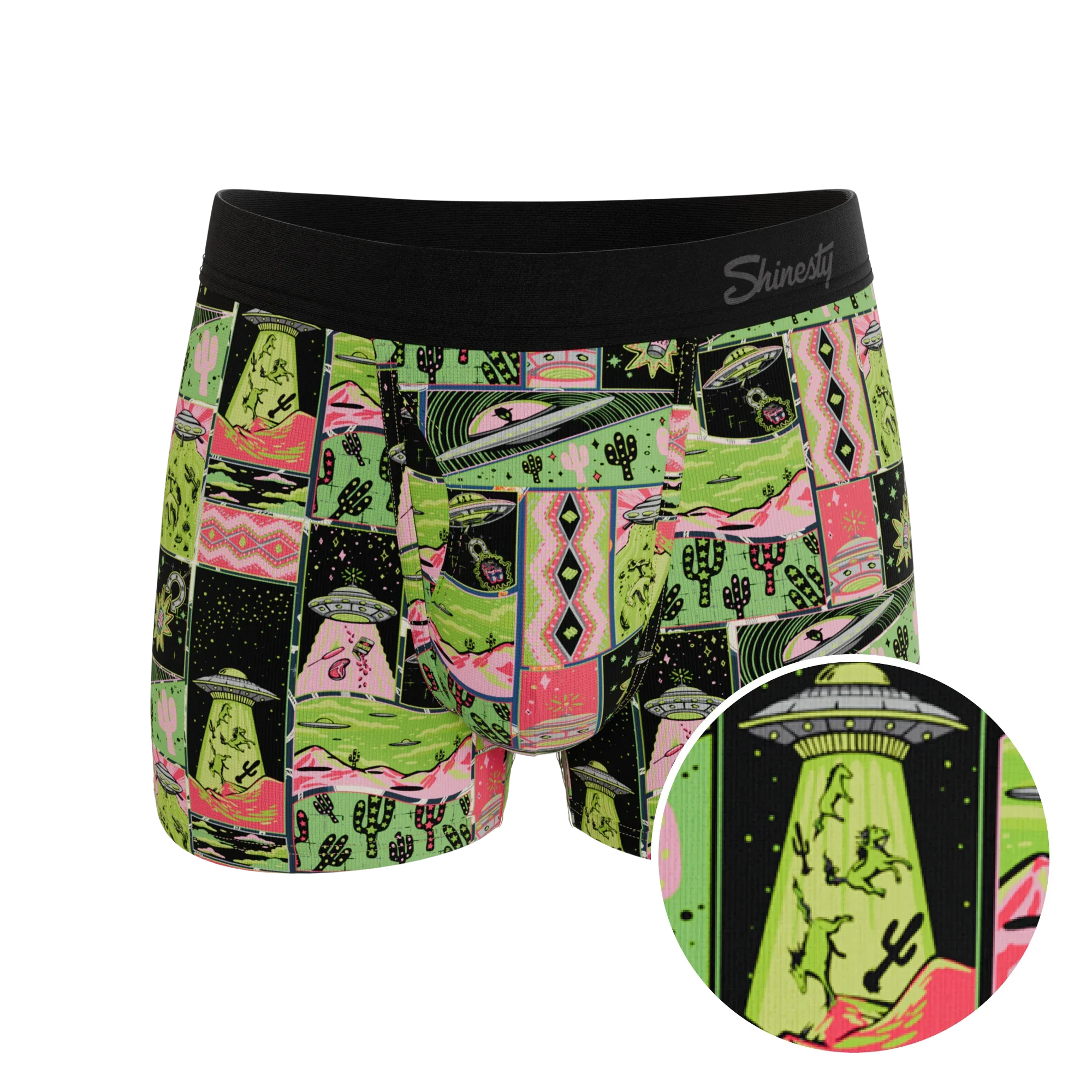 The Area 51 | Retro-Futuristic Alien Ball Hammock® Pouch Trunks Underwear - Shinesty - Flyclothing LLC