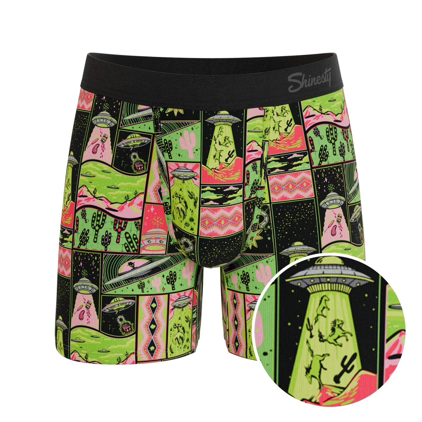 The Area 51 | Retro-Futuristic Alien Ball Hammock® Pouch Underwear - Shinesty - Flyclothing LLC