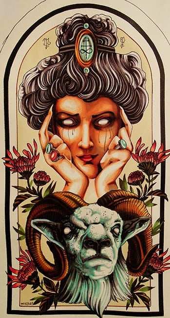 Black Market Art Company Aries Print - Black Market Art Company - Flyclothing LLC