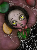 Black Market Art Company Arlequin Clown Girl Print