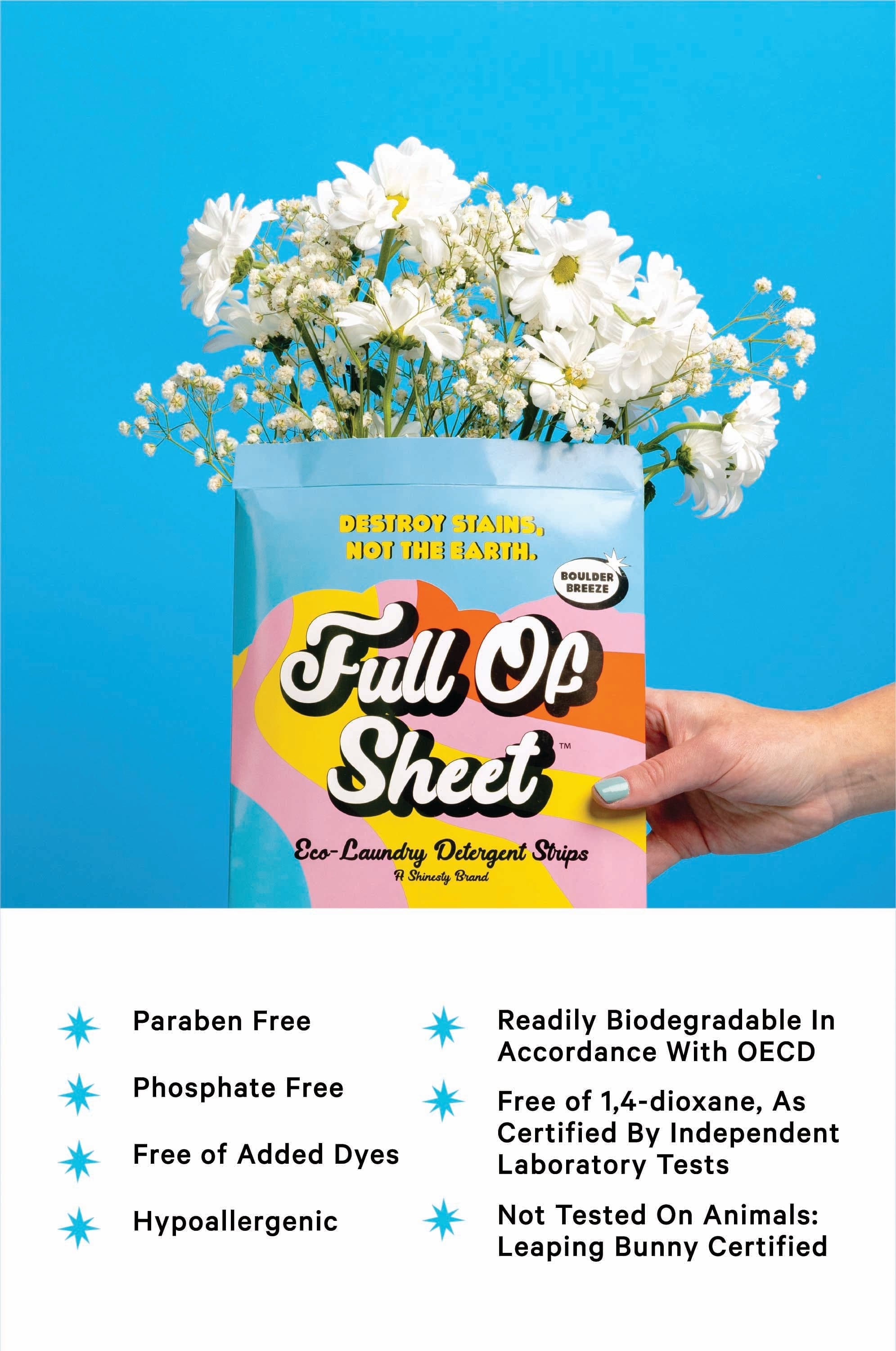 The Full Of Sheet | Boulder Breeze Eco-Laundry Detergent Strips - Shinesty