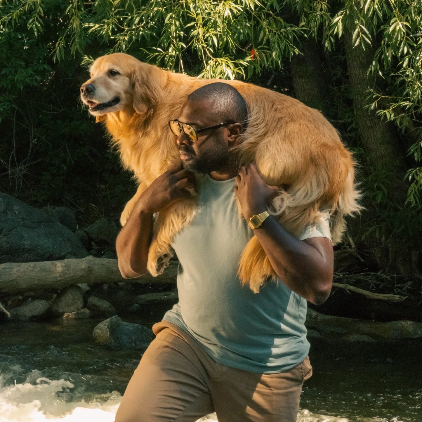 The Morning Haze | Light Slate Blue Everyman™ T Shirt - Shinesty - Flyclothing LLC