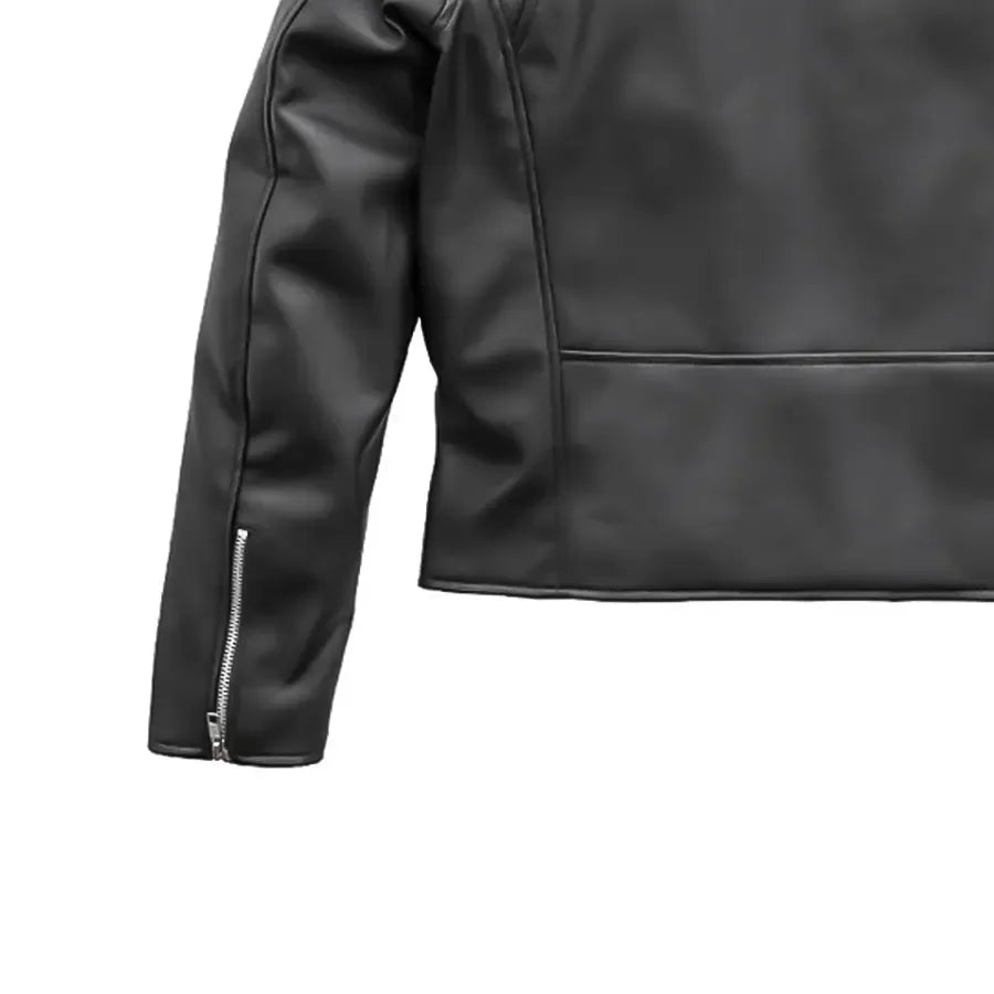 Cassandra - Women's Vegan Leather Motorcycle Jacket - First Manufacturing Company - Flyclothing LLC