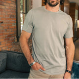 The Morning Haze | Light Slate Blue Everyman™ T Shirt - Shinesty - Flyclothing LLC