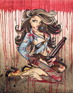 Black Market Art Company Ash Hello Boomstick Print