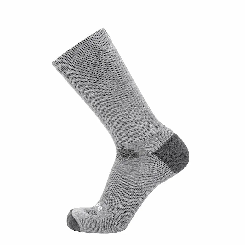 3 Pack Ash - Casual Crew Midweight Merino Wool Sock - GRIP6 - Flyclothing LLC