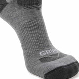 Ash - Casual Crew Midweight Merino Wool Sock - GRIP6 - Flyclothing LLC