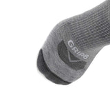 8 Pairs Ash - Casual Crew Midweight Merino Wool Sock - GRIP6 - Flyclothing LLC
