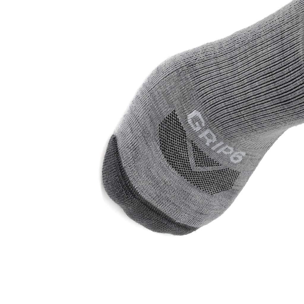 3 Pack Ash - Casual Crew Midweight Merino Wool Sock - GRIP6 - Flyclothing LLC
