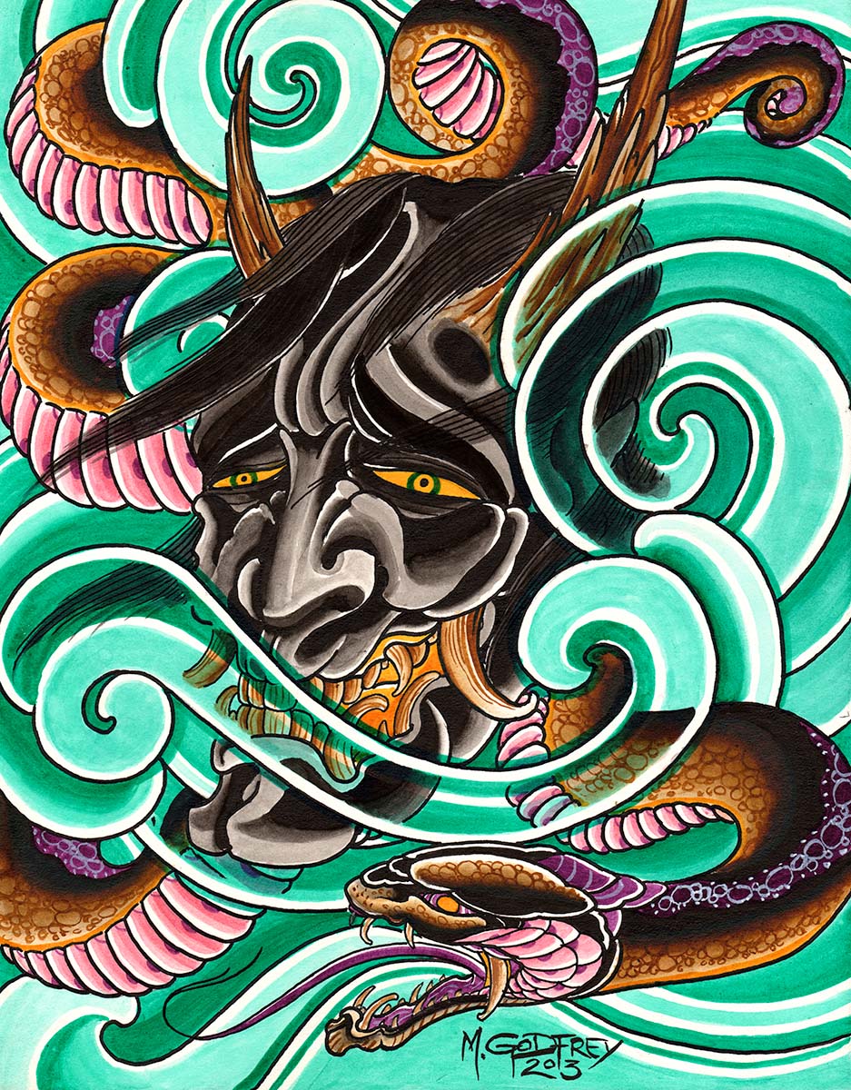 Black Market Art Company Asian Storm Print