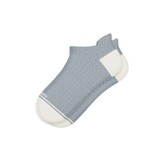 The Asteroid | Blue Marl Heel Hammock™ Ankle Socks