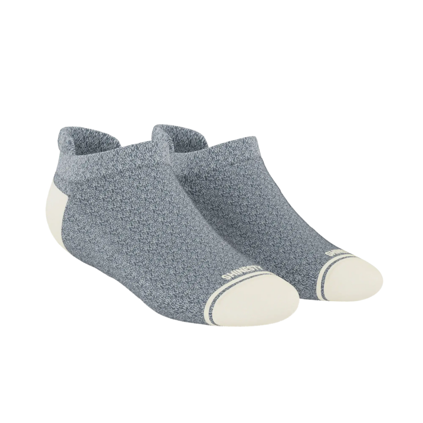 The Asteroid | Blue Marl Heel Hammock™ Ankle Socks - Shinesty - Flyclothing LLC