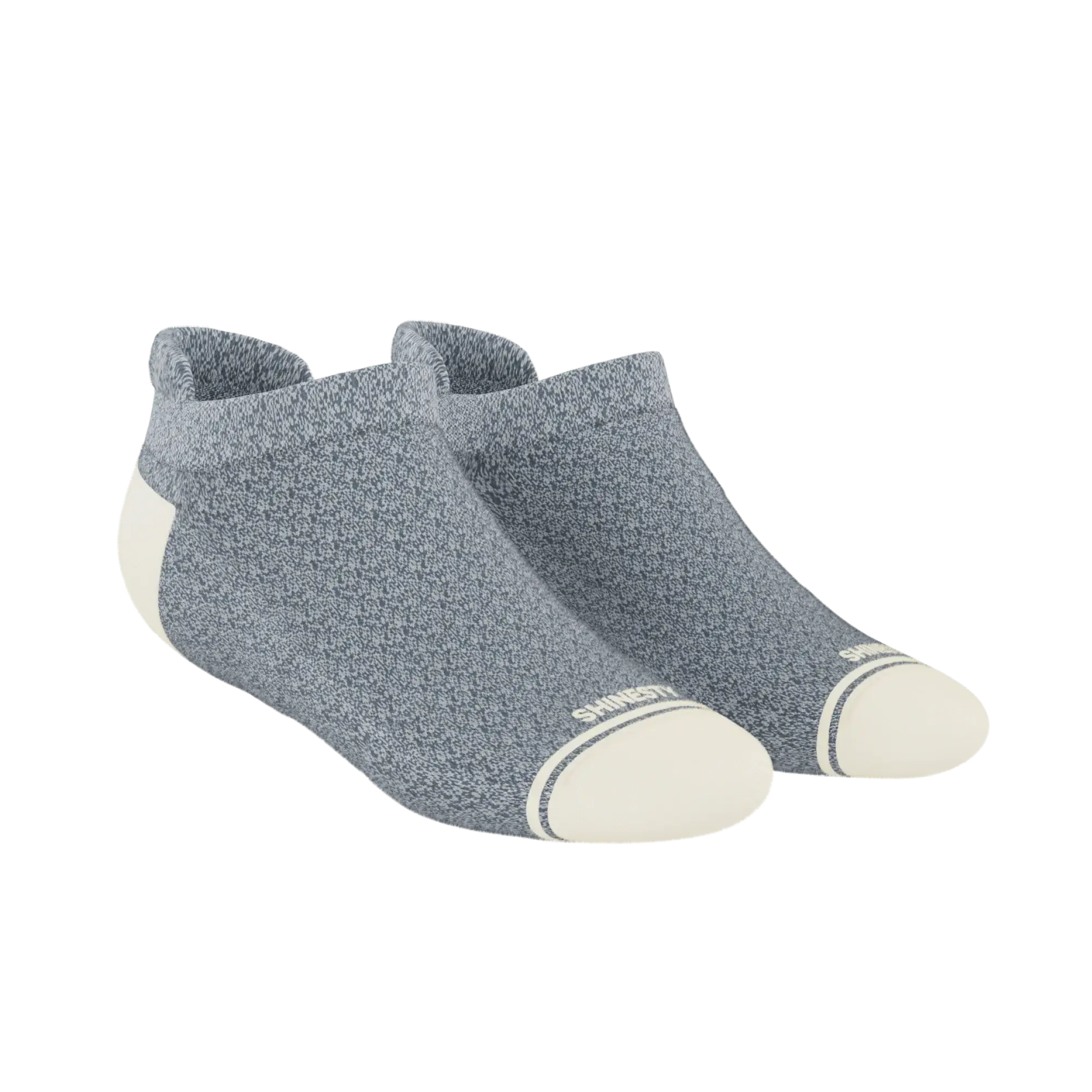 The Asteroid | Blue Marl Heel Hammock™ Ankle Socks - Shinesty - Flyclothing LLC