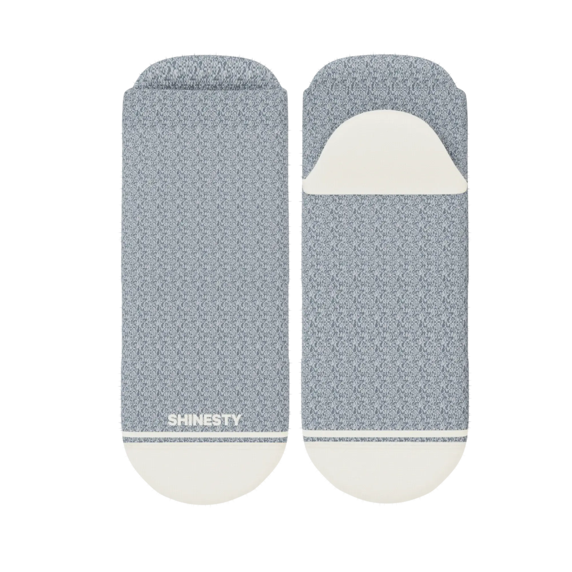 The Asteroid | Blue Marl Heel Hammock™ Ankle Socks - Shinesty - Flyclothing LLC