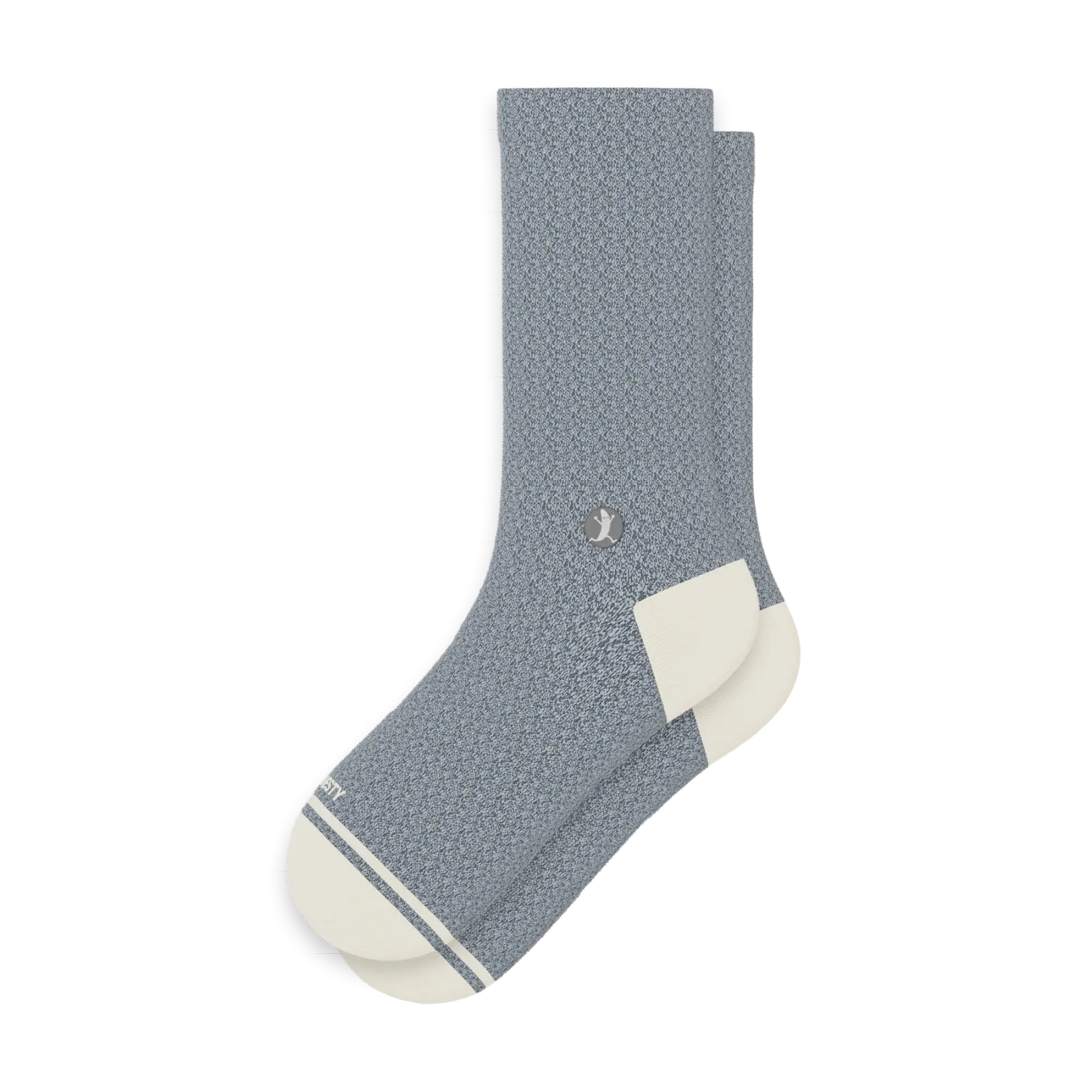 The Asteroid | Blue Marl Heel Hammock™ Crew Socks - Shinesty - Flyclothing LLC