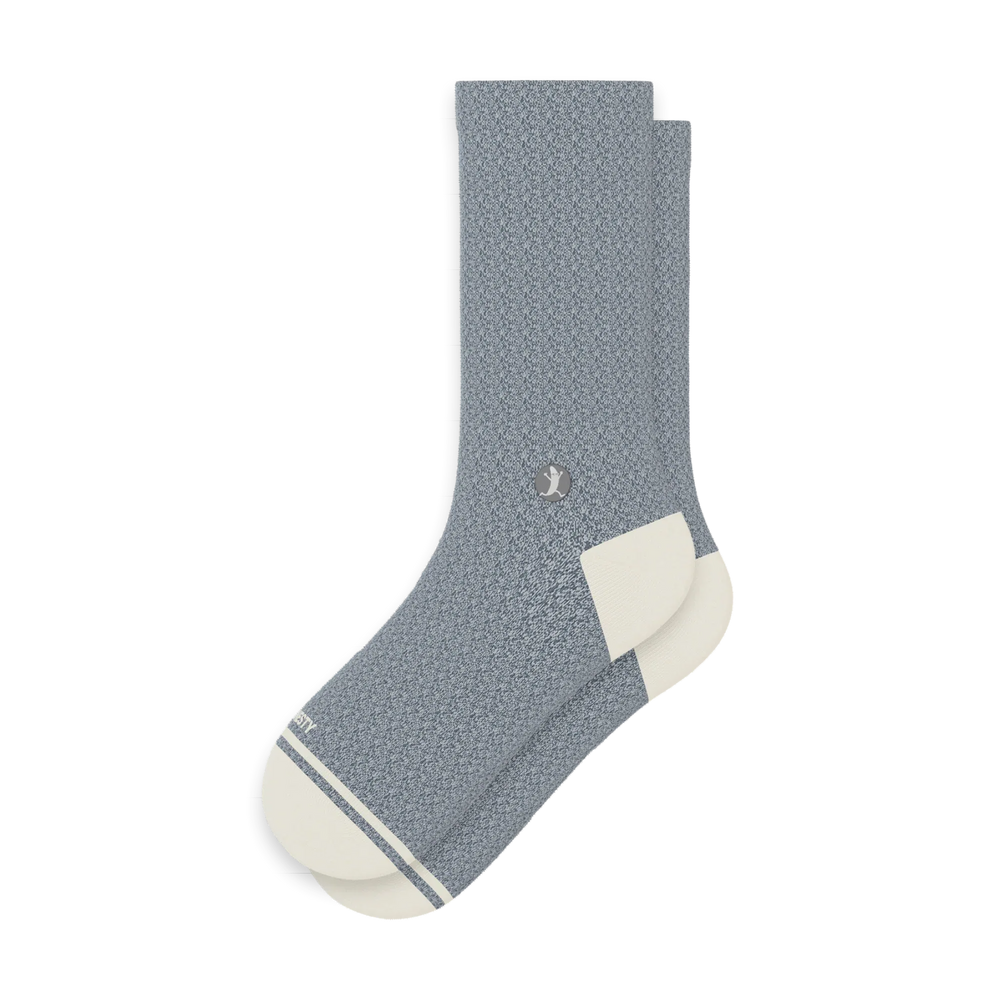 The Asteroid | Blue Marl Heel Hammock™ Crew Socks - Shinesty - Flyclothing LLC