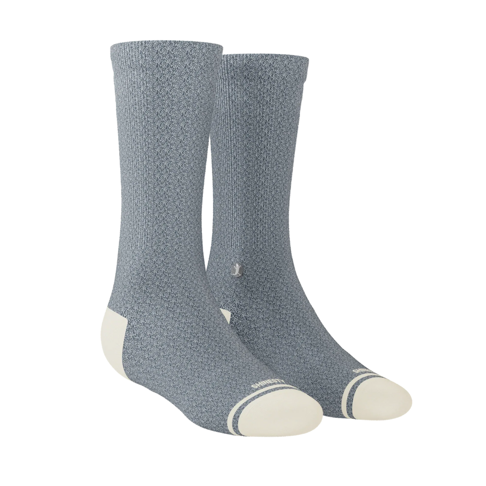The Asteroid | Blue Marl Heel Hammock™ Crew Socks - Shinesty - Flyclothing LLC